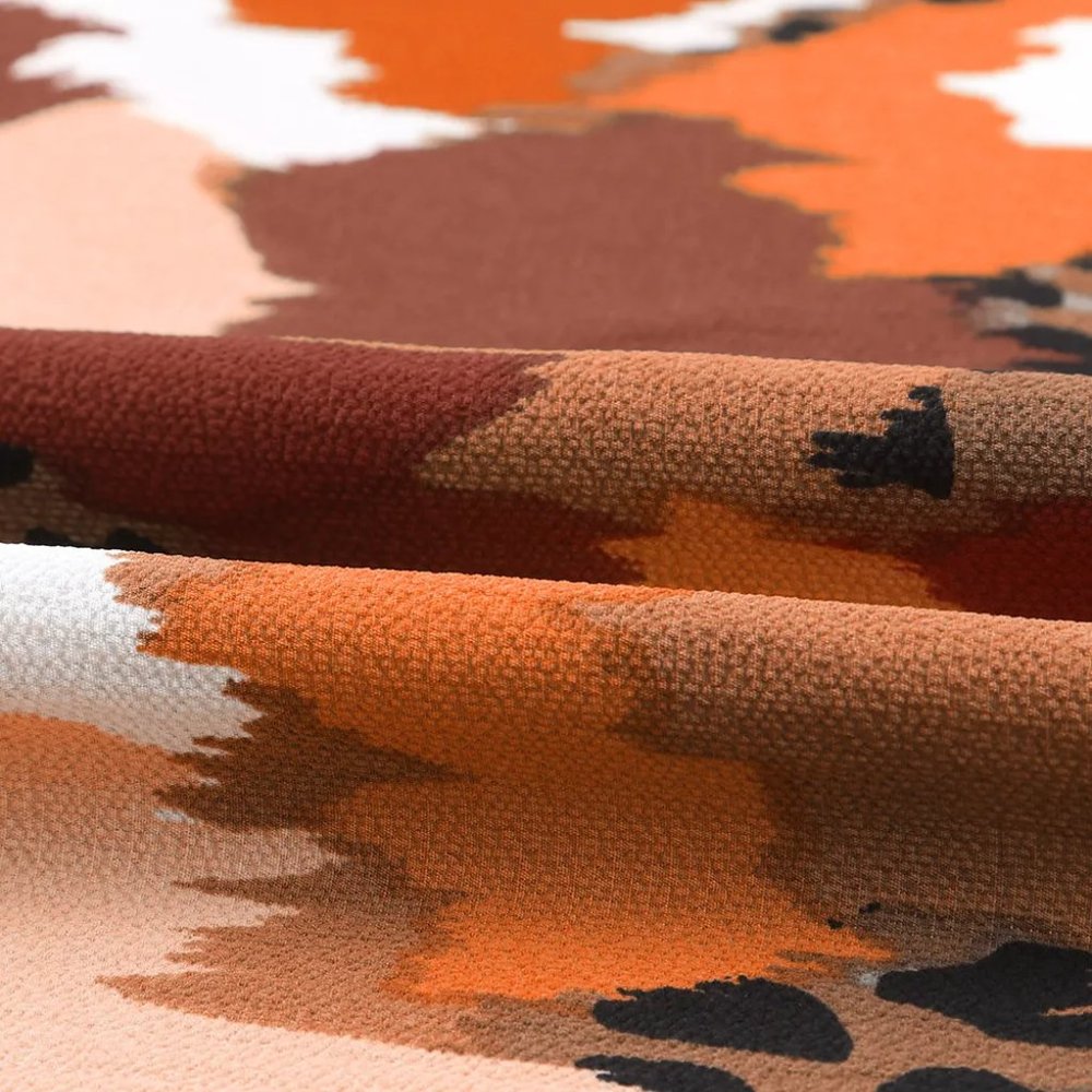 Abstract Printed Long Sleeve Blouse - Picture 9 of 11